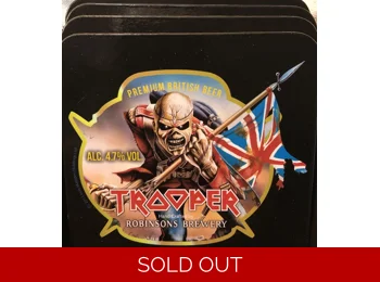 Iron Maiden - Trooper Beer - Vintage Promotional Beer Mat Met